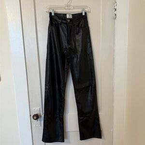 Anine Bing Kat Faux Leather Pants - FR size 32/US size 0